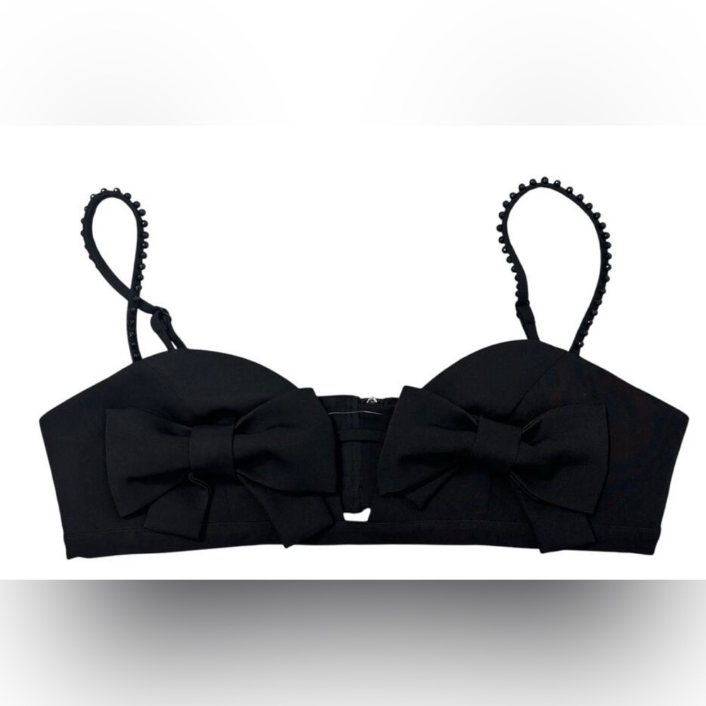 Nasty Gal Embellished Black Bralette/Crop - Picture 3 of 5